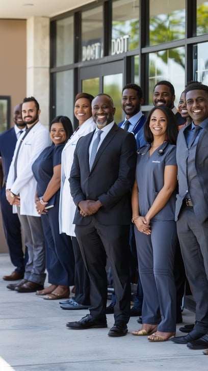 专业团队合影